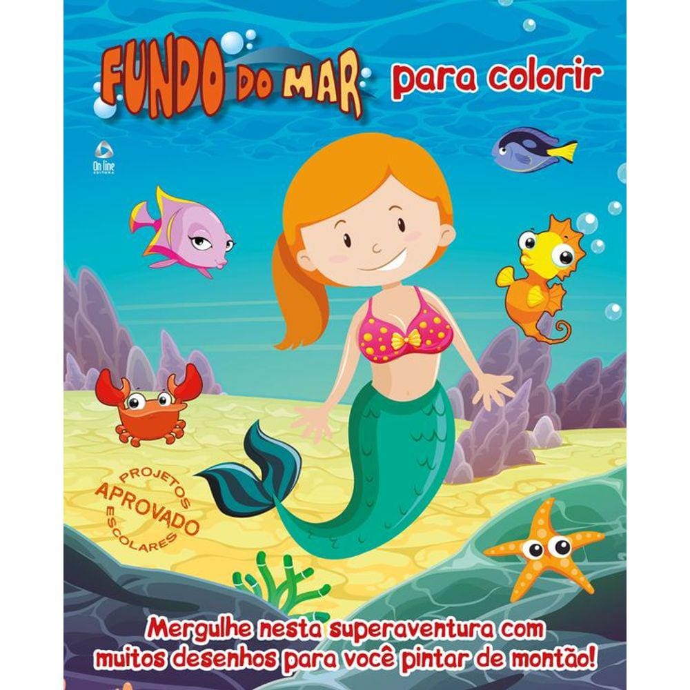 Fundo do Mar - Projetos Escolares para Colorir