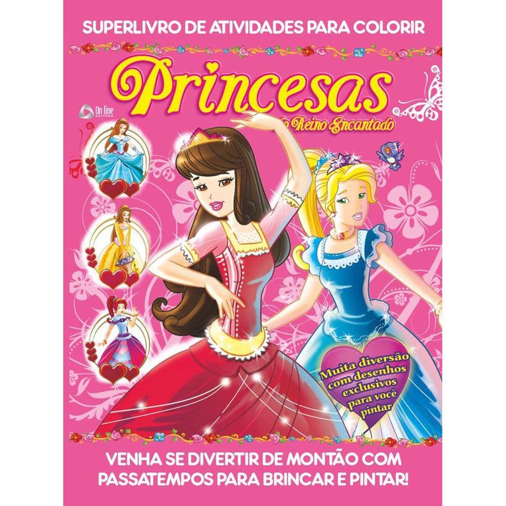 Princesas Superlivro de Atividades para Colorir 01