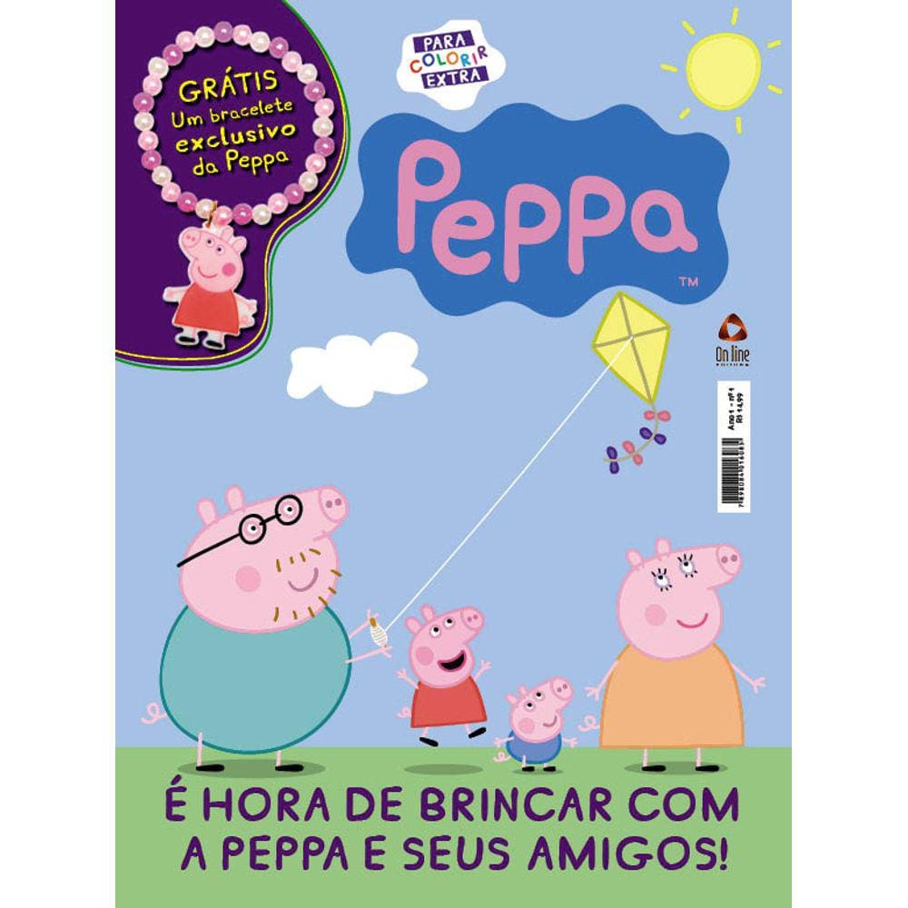 casinha da peppa pig para colorir