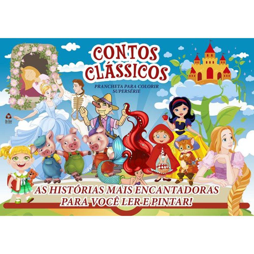 Contos Clássicos Prancheta para Colorir