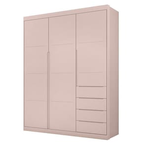 Guarda Roupa Infantil 3 Portas 4 Gavetas Lua P04 Rose - Mpozenato