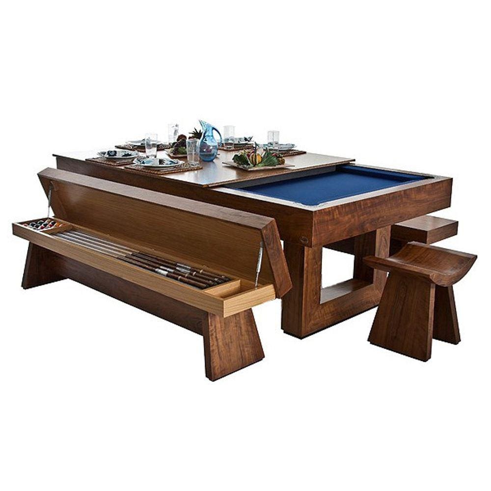 Mesa Sinuca Bilhar Snooker Aspen Com Tampo E Bancos Jantar, MercadoLivre.com.br