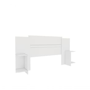 Cabeceira Painel Box Casal Arizona Tcil Neve