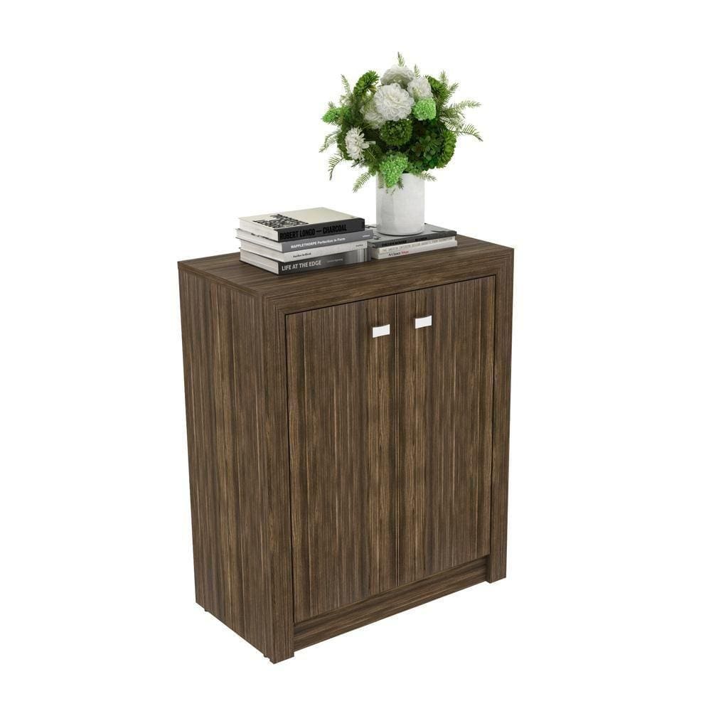 Balcão Escritório Com 2 Portas Multimóveis Vcr25013 Nogal Nogal