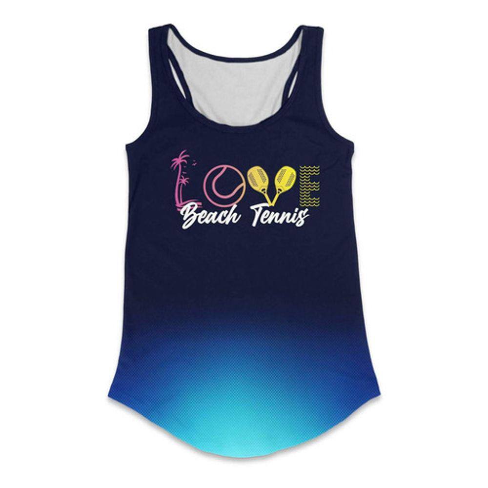 Regata Fem Love Beach Tennis Azul
