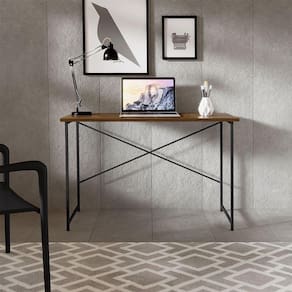 Mesa Escrivaninha Para Estudo Office 0,76 Cm Miami Imbuia/ Preto