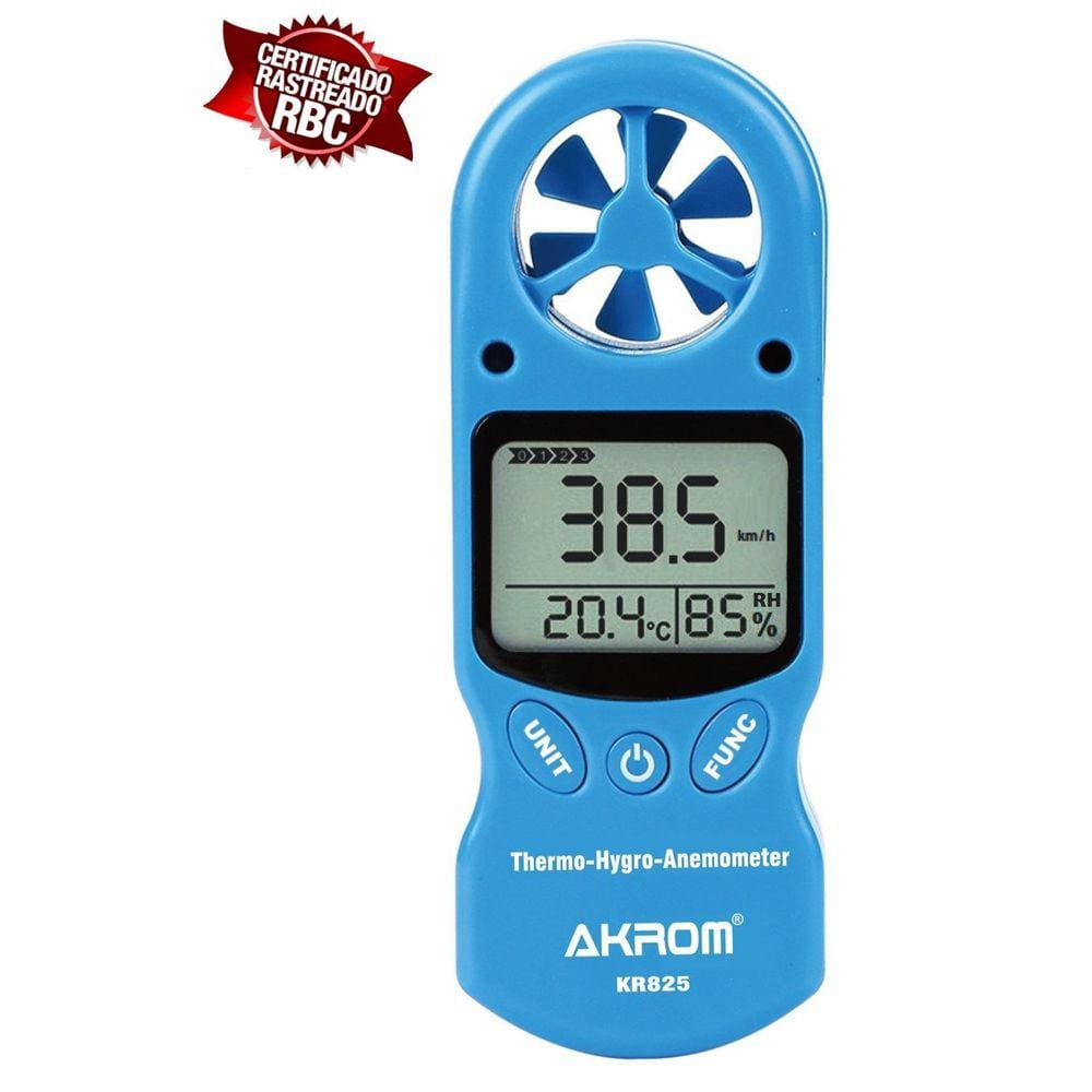 Termo Higro Anemômetro Com Certificado De Calibração - Kr825