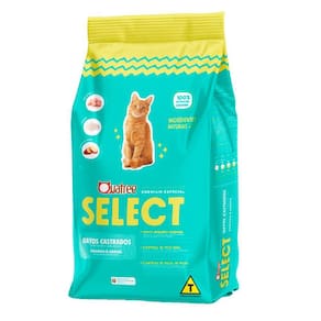 Ração Quatree Select Gatos Castrados 10,1kg