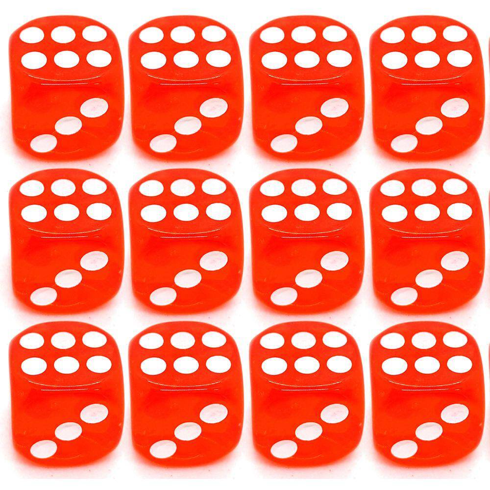 Kit 12 Dados Vermelhos 14mm Zé Pilintra Orixás Umbanda Erês