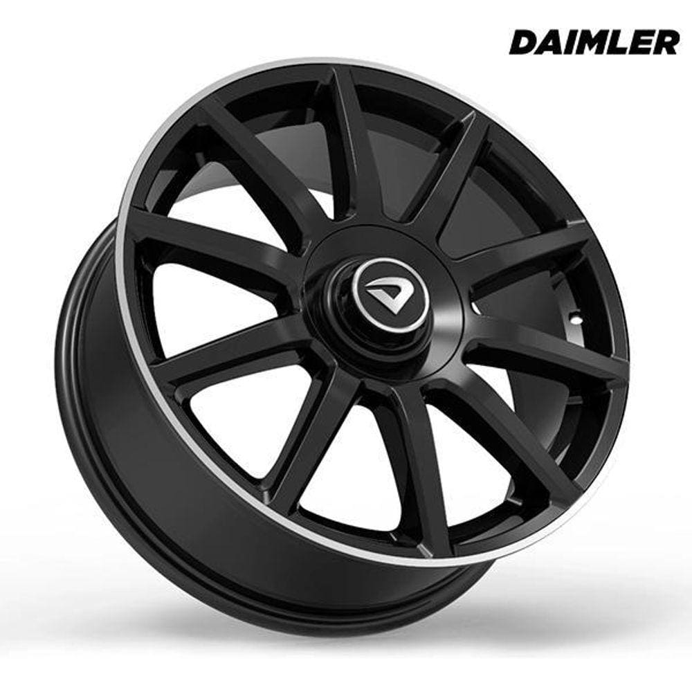 Roda Aro 17"X6" Daimler Preto Diamantado Furação 4X100/4X108