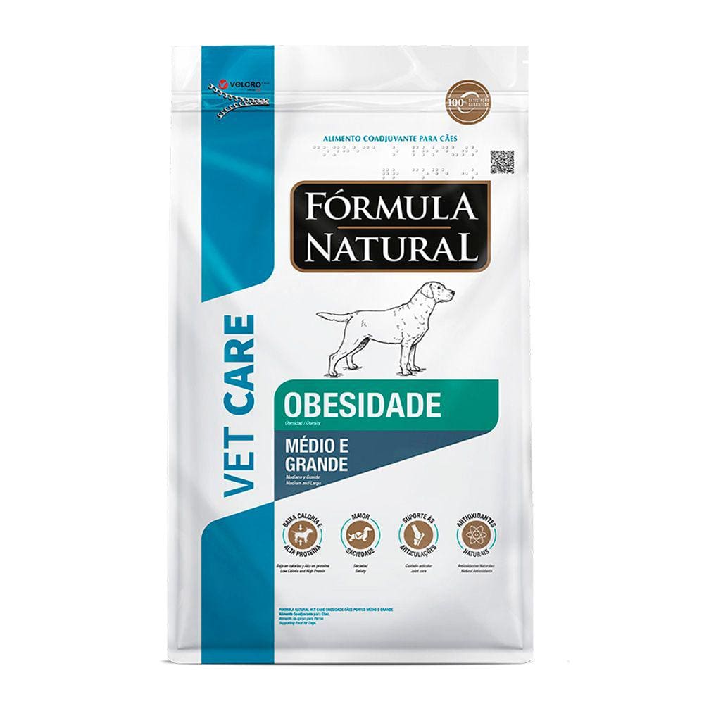 Ração Fórmula Natural Vet Care Cães Obesidade Raças Médias e Grandes 10,1kg