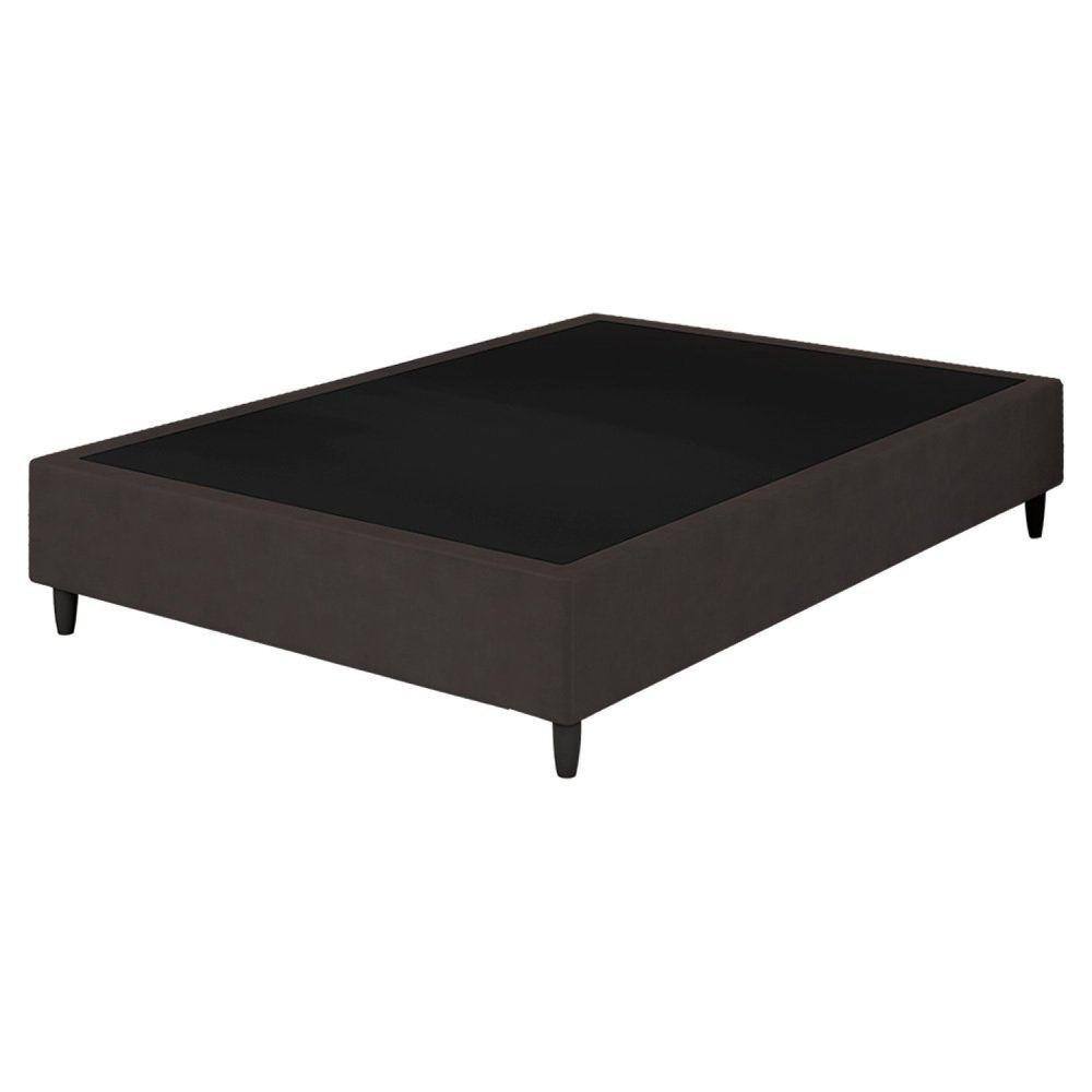 Base Box King Reforçada Itália 37x193x203cm Arte Cúbica Marrom