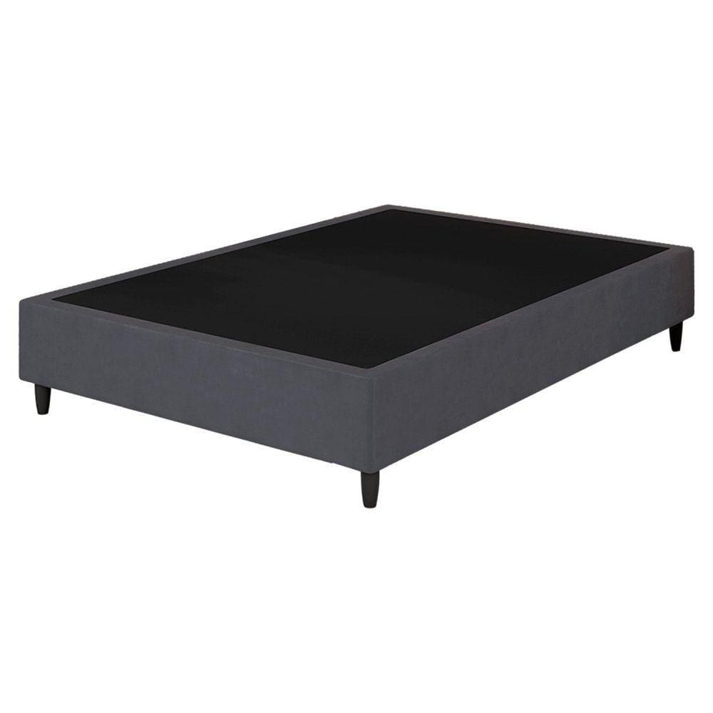 Base Box King Reforçada Itália 37x193x203cm Arte Cúbica Cinza