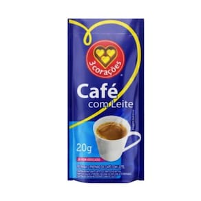 Mistura Café Com Leite Em Sachê 3 Corações 20G - 80 Und