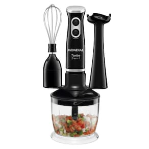 Mixer Mondial Turbo 3 em 1 350W M-14 - 77058-01  Preto  110 VOLTS