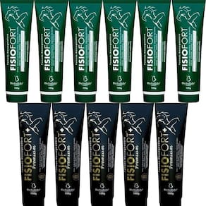 Atacado 6 Pomada Fisiofort 150G + 5 Pomada Fisiofort Premium