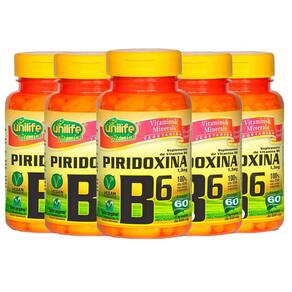 Vitamina B7 Biotina - 5x 60 Cápsulas - Unilife