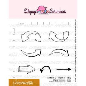 Cartela de Carimbos Transparentes G "Flechas" - Lilipop