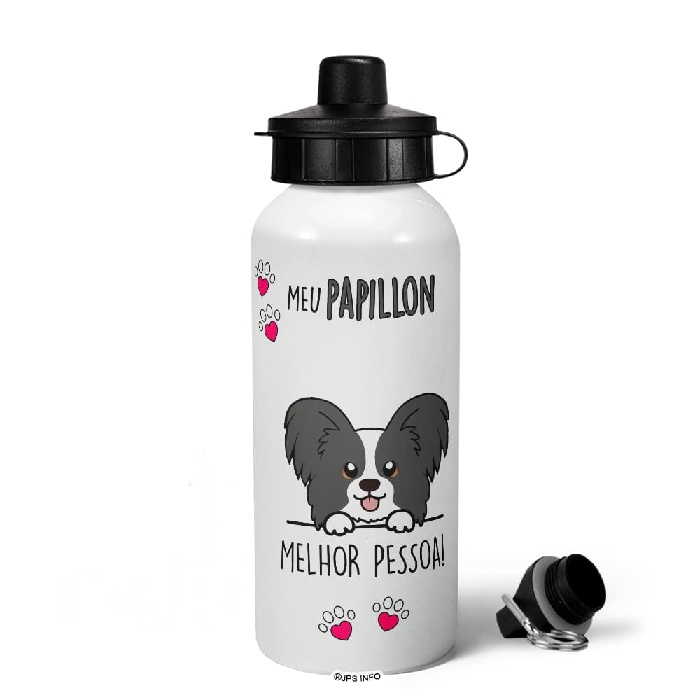 Garrafa Squeeze MQ - Meu Papillon, melhor pessoa! M2