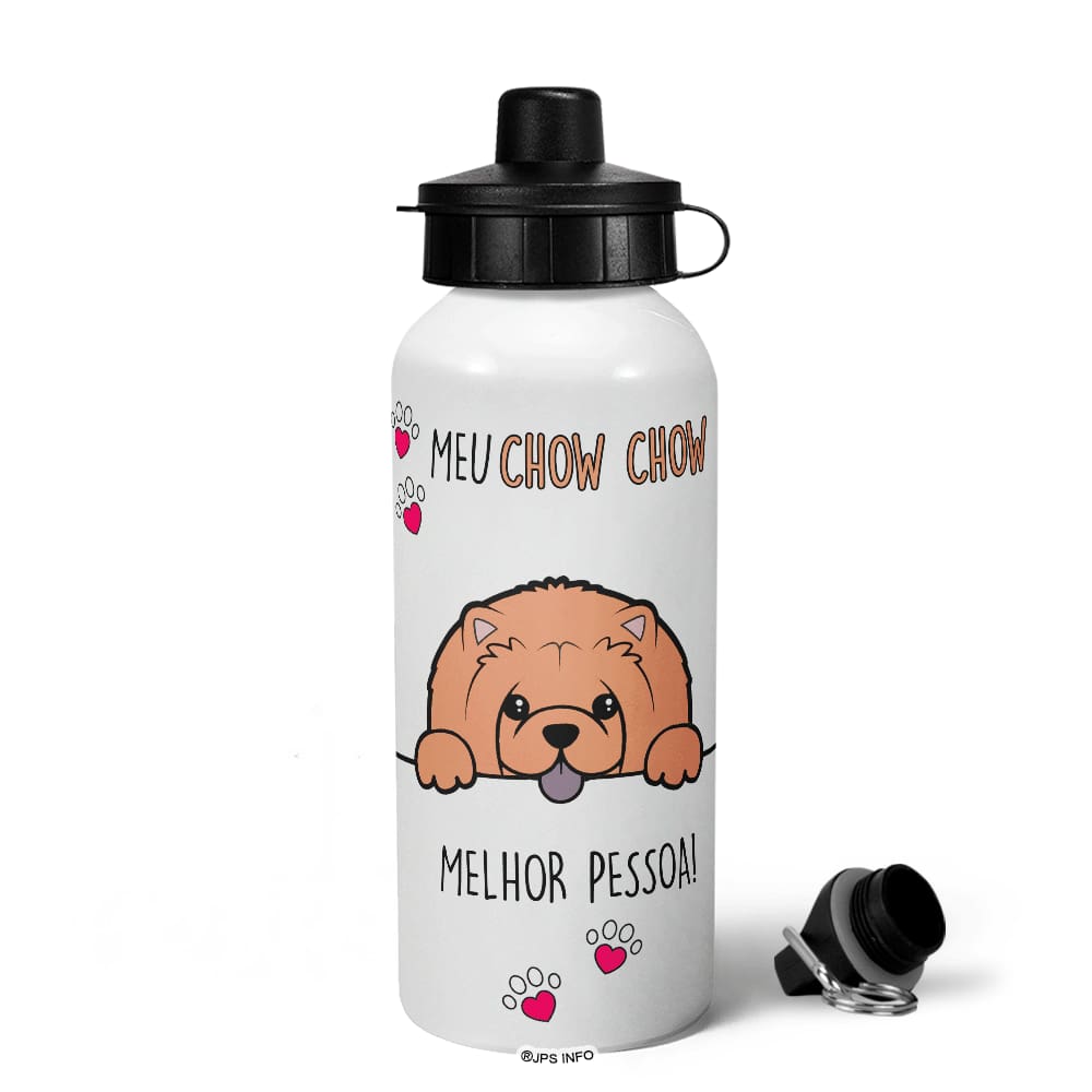 Garrafa Squeeze MQ - Meu Chow chow, melhor pessoa!