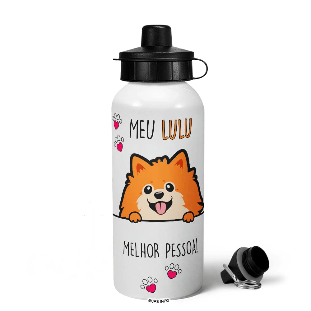 Garrafa Squeeze MQ - Meu Lulu, melhor pessoa!