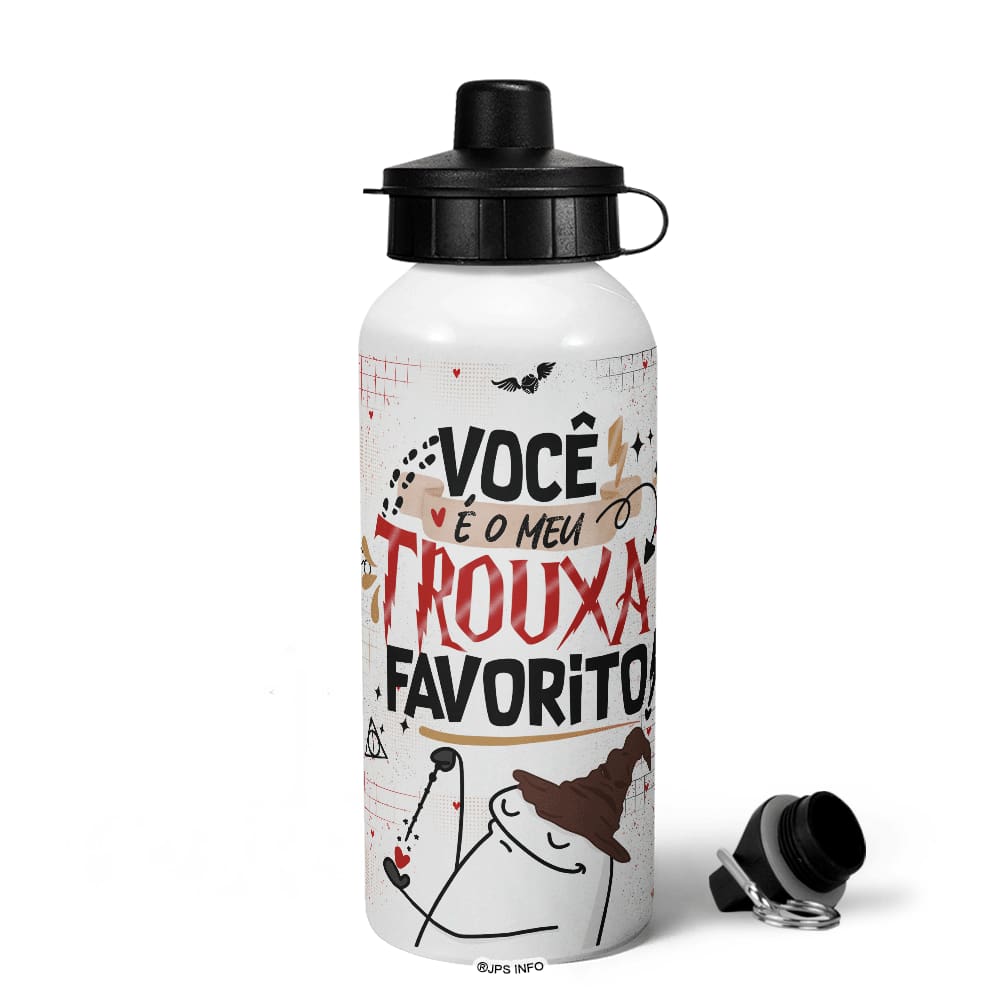 Garrafa Squeeze MQ Flork - Você é o meu trouxa favorito!