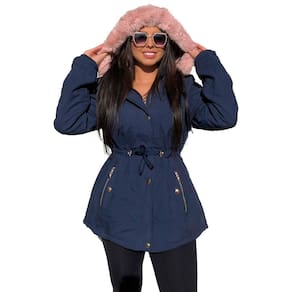 Jaqueta Plus Size Feminina Forrada parka Pele inverno frio linda G1 G2 G3 G4 moda plussize