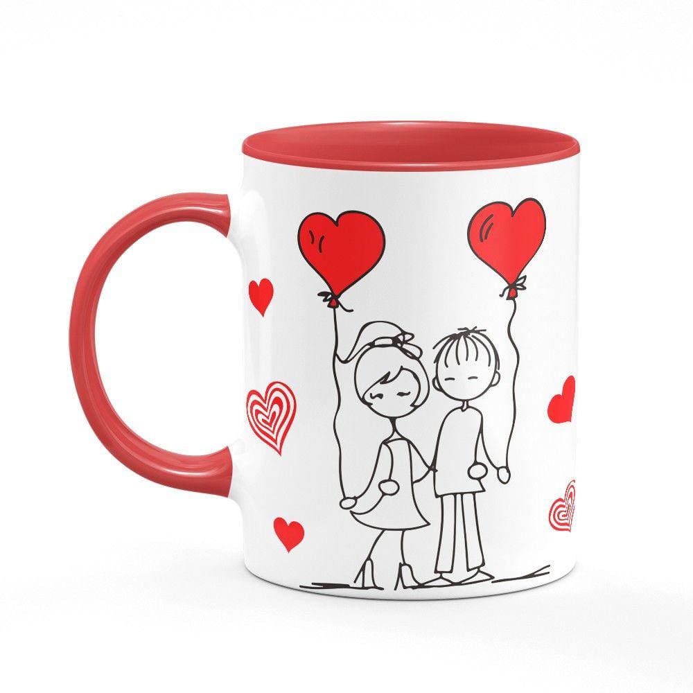Caneca B-red Namorados Casal Love