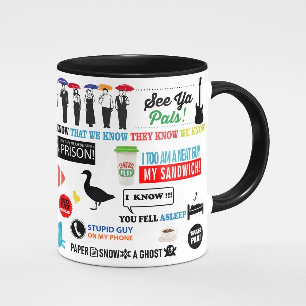 Caneca Série Friends Moments B-black