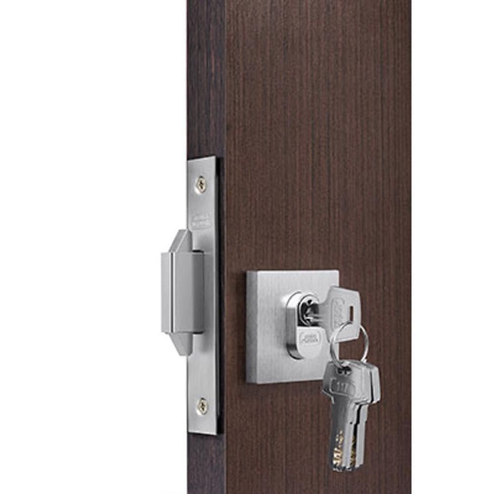 Fechadura Máquina 45 Porta Correr Roseta Quadrado Cromado