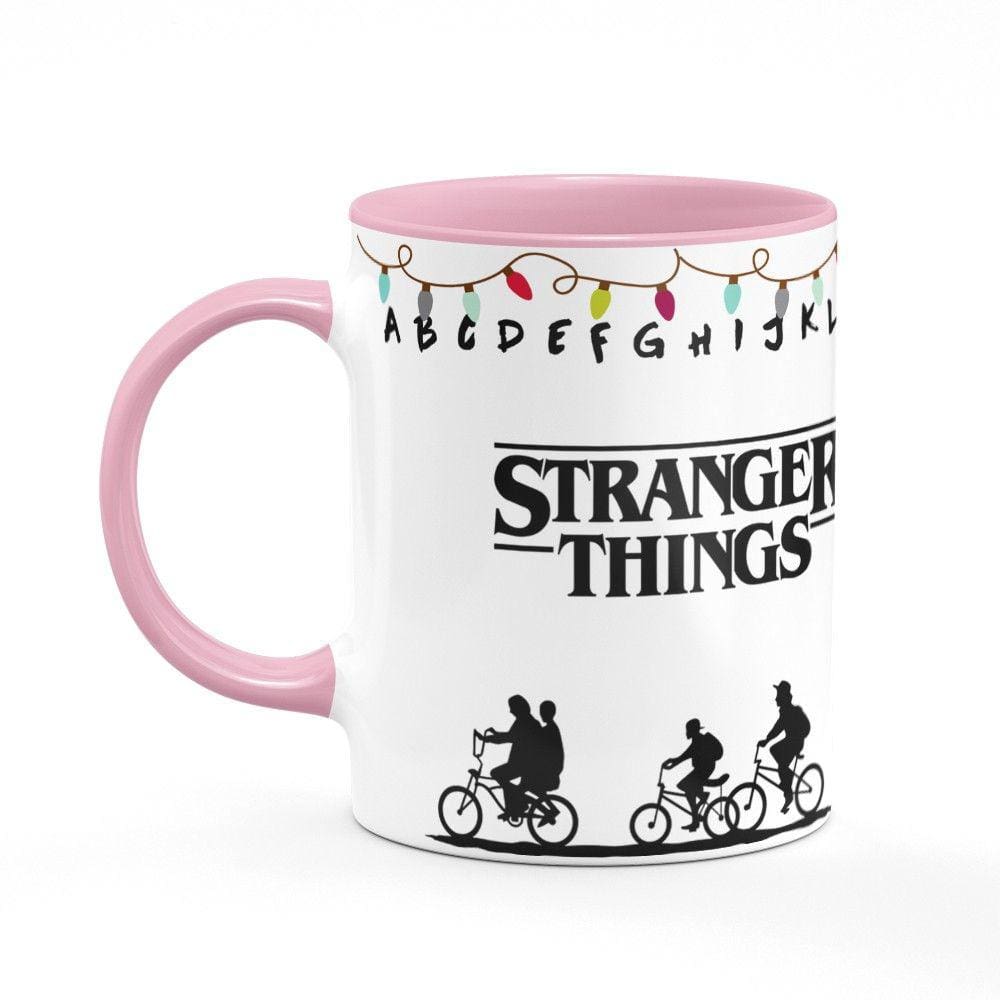 Caneca B-pink Stranger Things
