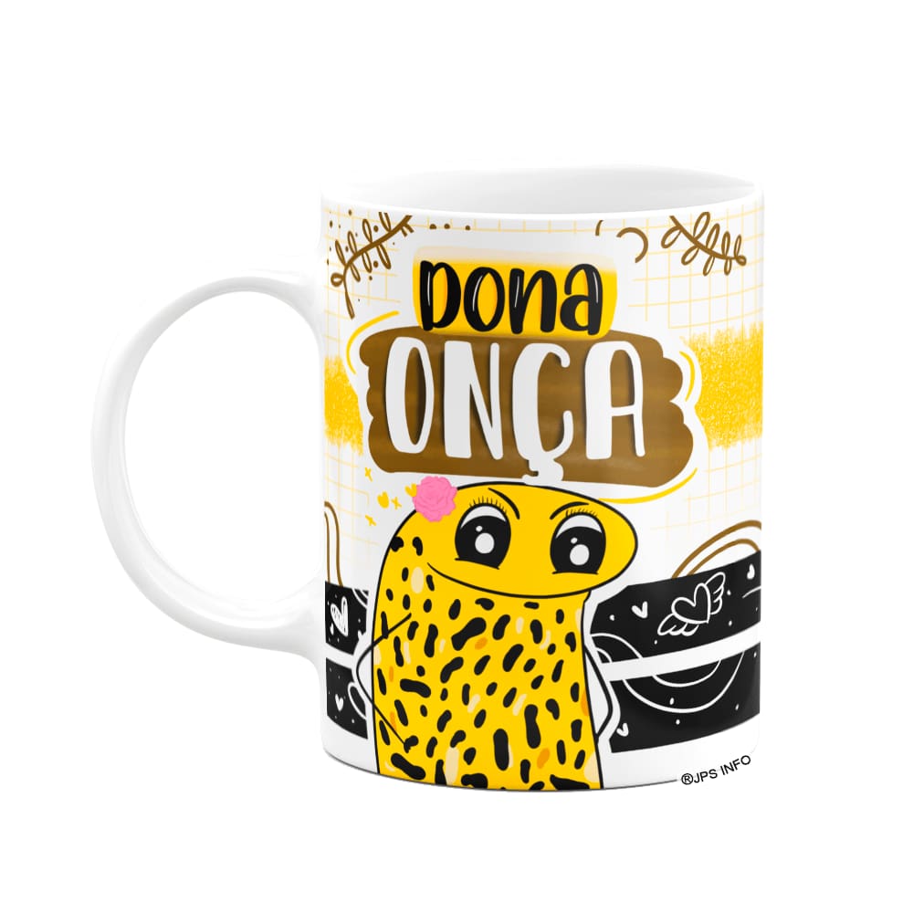Caneca Flork Namorados - Dona onça