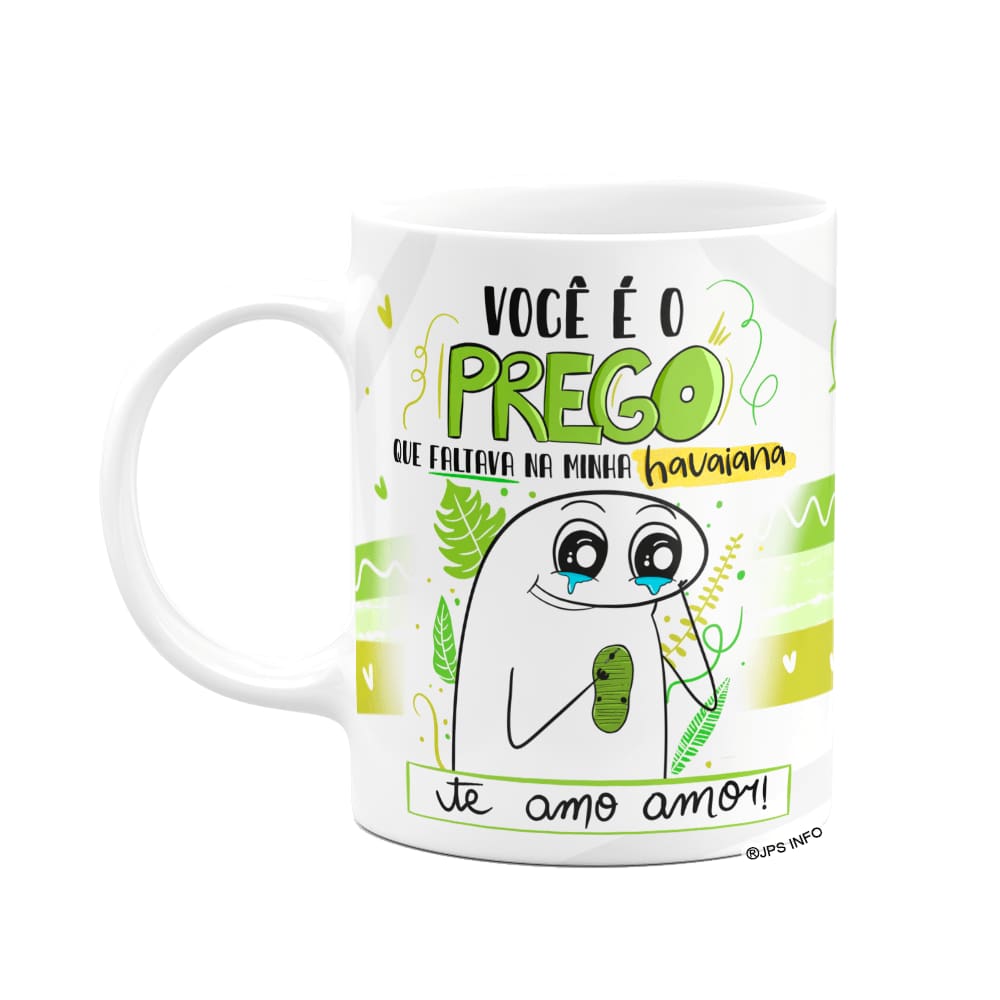 Caneca Flork Namorados -  Você é o prego