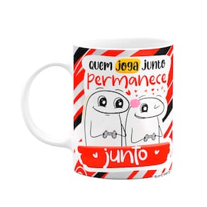 Caneca Flork Namorados - Quem joga junto, permanece junto!