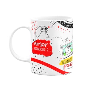 Caneca Flork Namorados - Amor verdadeiro é...