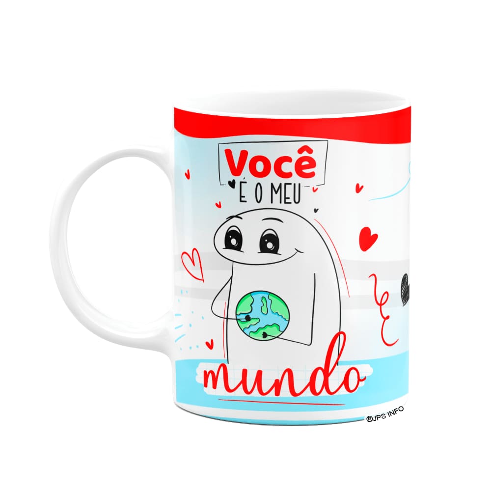 Caneca Flork Namorados - Você é o meu mundo