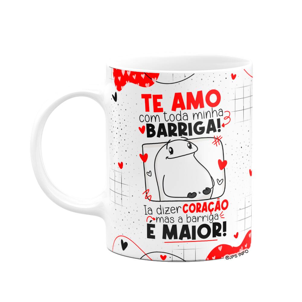Caneca Flork Namorados - Te amo com toda minha barriga!