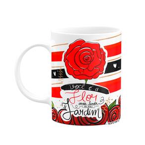 Caneca Namorados - Flor de jardim