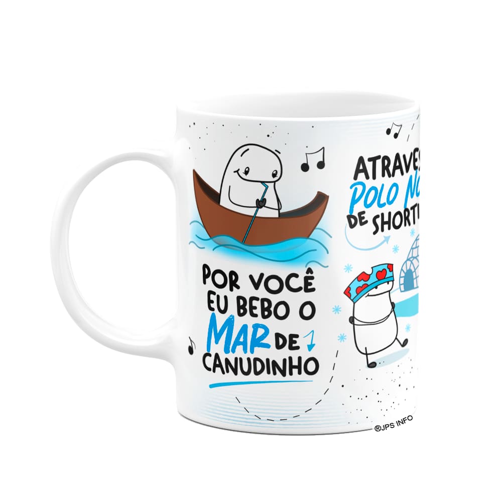 Caneca Flork Namorados - Faço de tudo...