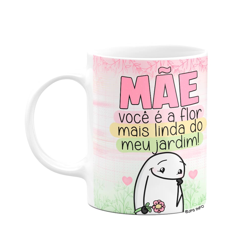 Caneca Flork Mães - A mais linda do jardim
