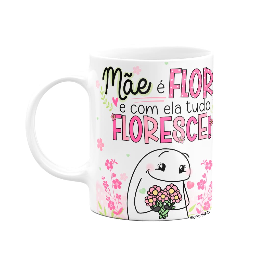 Caneca Flork Mães - Mãe é flor