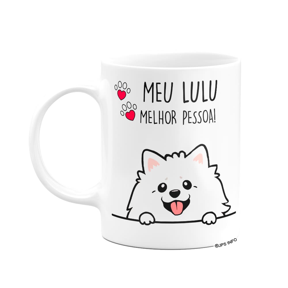 Caneca Pet - Meu Lulu Spitz, melhor pessoa! - M2 Branca