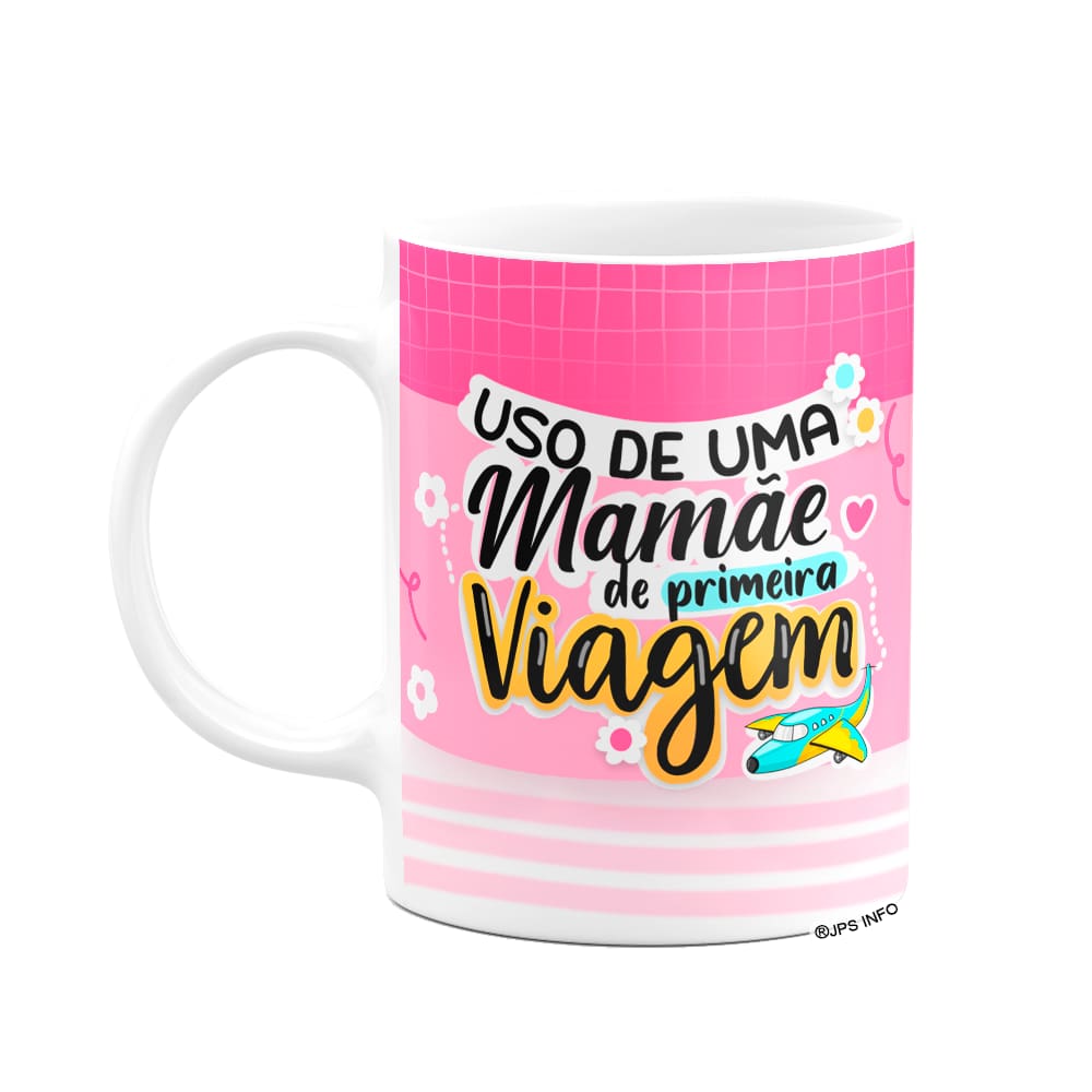 Caneca Mães - de Primeira viagem - Branca