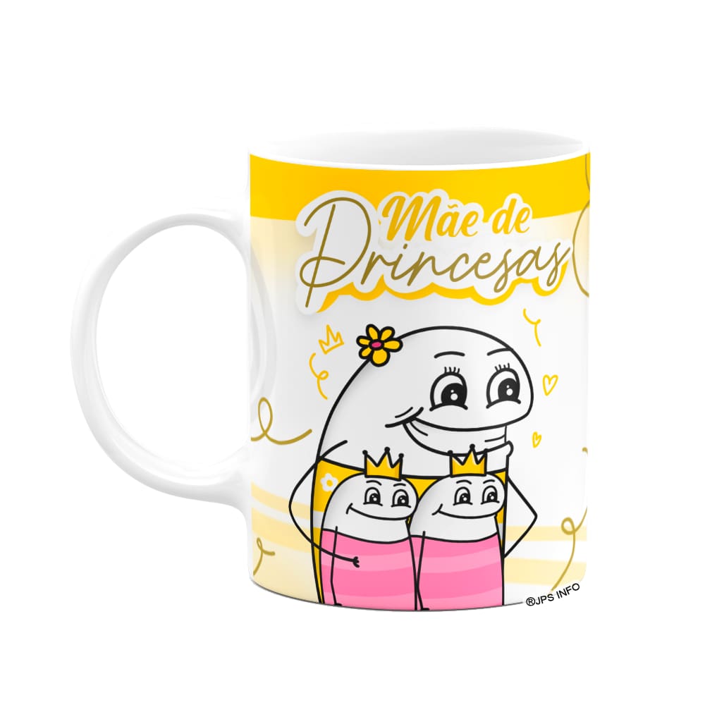 Caneca Flork Mães - Mãe de princesas - Branca