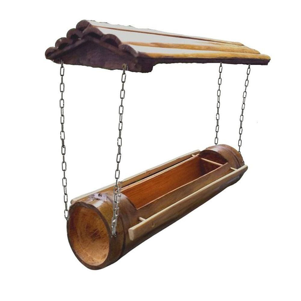 Comedouro Tratador Externo com Telhado - Suspenso