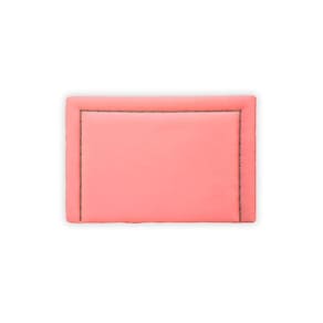 Cabeceira Estofada Reta Luxo Tachas - Solteiro Veludo Rosa