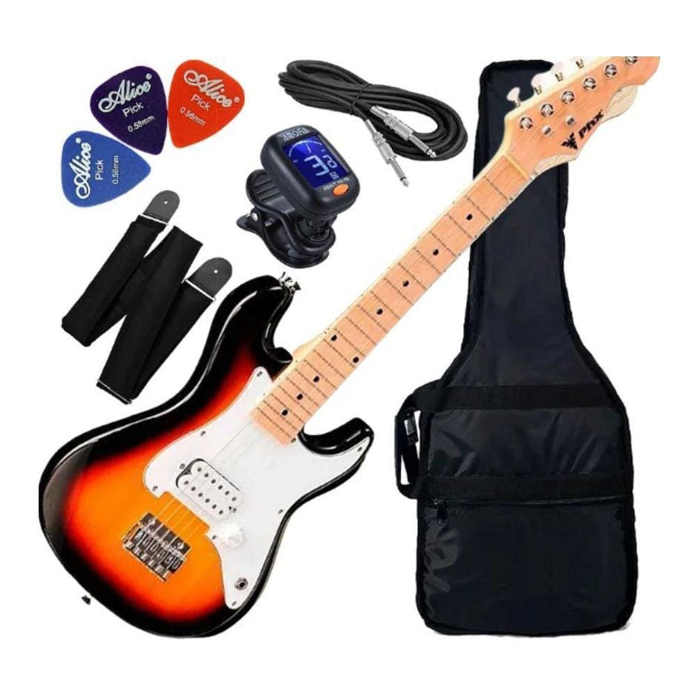 Kit Guitarra Infantil Phx Stratocaster Jr Phx Ist-H Sunbusrt