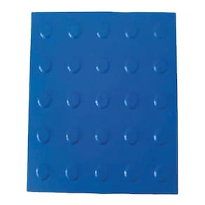 Kit 10 Pçs Piso Tátil Pvc 25X25 Alerta Azul