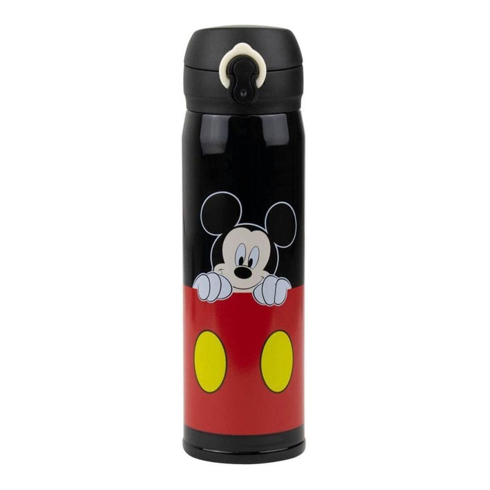 Garrafa Térmica Preta Mickey Mouse 400ml Disney