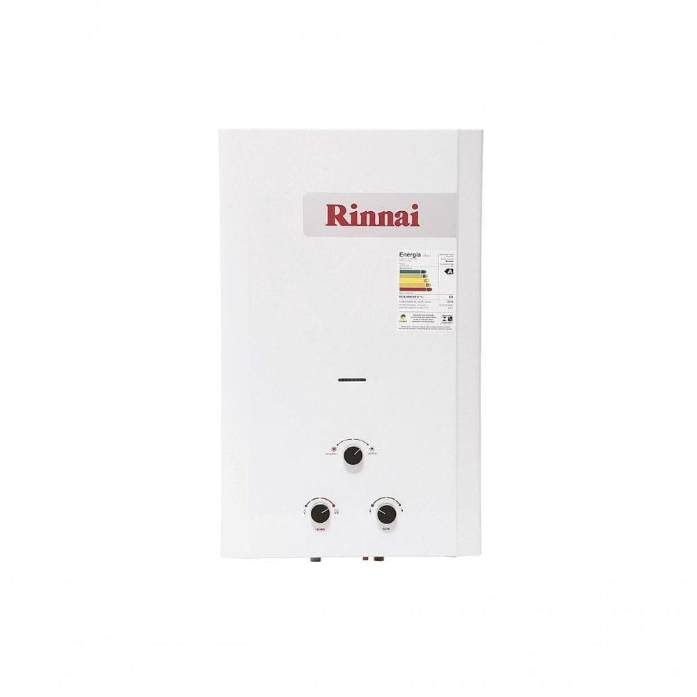 Aquecedor De Agua A Gás Mecânico 20l M20 Rinnai Gn Branco 2